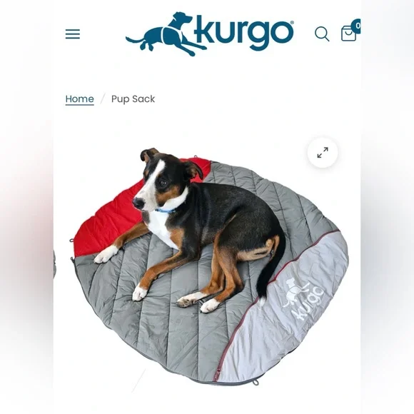 NWT Kurgo Canyon Puffer Pup Sack Travel Dog Bed 30-in
